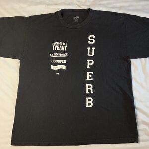 Superb Street Wear Forced To Be A Tyrant T Shirt Gym Athletic Euc Men's Size XL